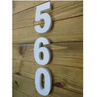 Número Residencial Em Abs 15cm 3d Caixa Alta Nº 7 - Branco