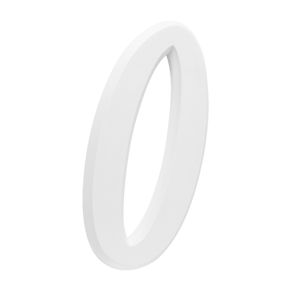 Número Residencial Para Casa 0 Branco 3d 22cm