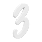 Número Residencial Para Casa 3 Branco 3d 22cm