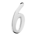 Número Residencial Para Casa 6 Espelhado 3d 22cm