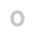 Número Residencial Zero 125mm Branco