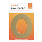 Número Residencial Zero 125mm Dourado