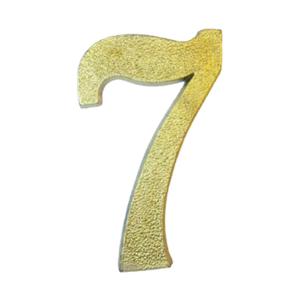 Números De Residência, 7, Apt Algarismo, Residencial Em Plást