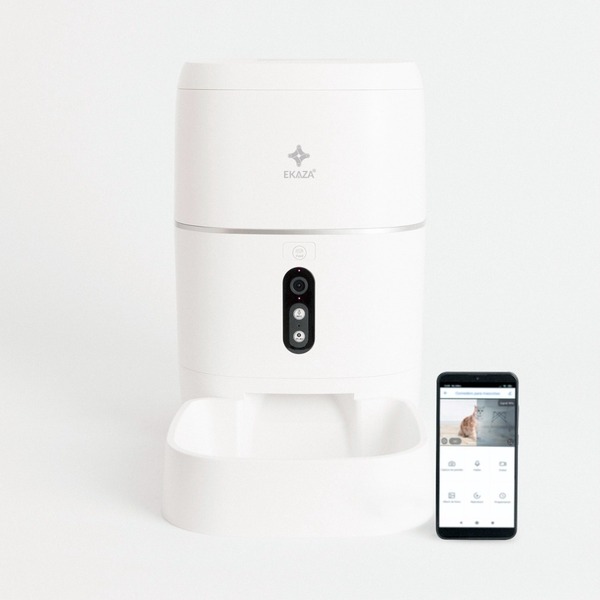 Nutri Alimentador Pro Inteligente Pet Ekaza Com Câmera 6l