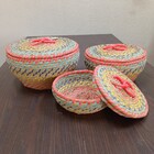 Nyanga Cesta Decorativa Organizadora Cachepô Fibra Color 3 Pe