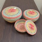 Nyanga Cesta Decorativa Organizadora Cachepô Fibra Color 3 Pe