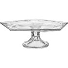 Oasis Centro Mesa 11x33x33cm Vidro Transparente Com Pé