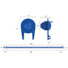 Obturador Mec Saida Univ Blukit Cxa Acopl C/corrente 340210
