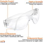 Óculos De Proteção Incolor Em Policarbonato Epi Segurança