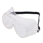 Óculos de Segurança Incolor Ampla Visão Perfurado Carbografite