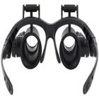 Oculos Lupa Cabeca 20x Profissional Luz Dupla Lente De Aument