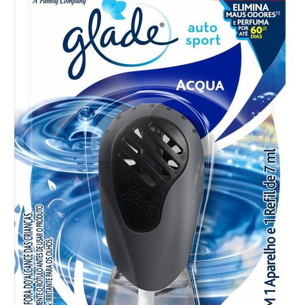 Odorizador Automotivo Glade Auto Sport Acqua 7ml + Aparelho O