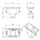 Ofurô Duplo Kin Top Line Ouro Fino Com Aquecedor Branco