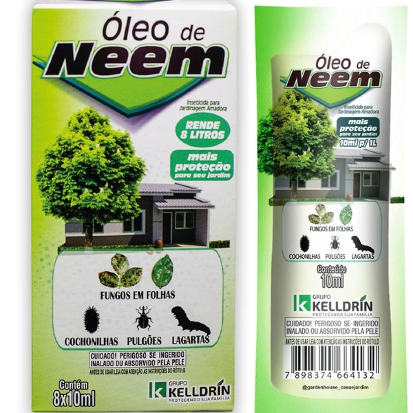 Oleo De Neem Kelldrin 10ml Cx Com 8 Und