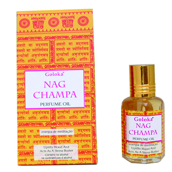 Óleo Perfumado Nag Champa Goloka Energia Da Meditação