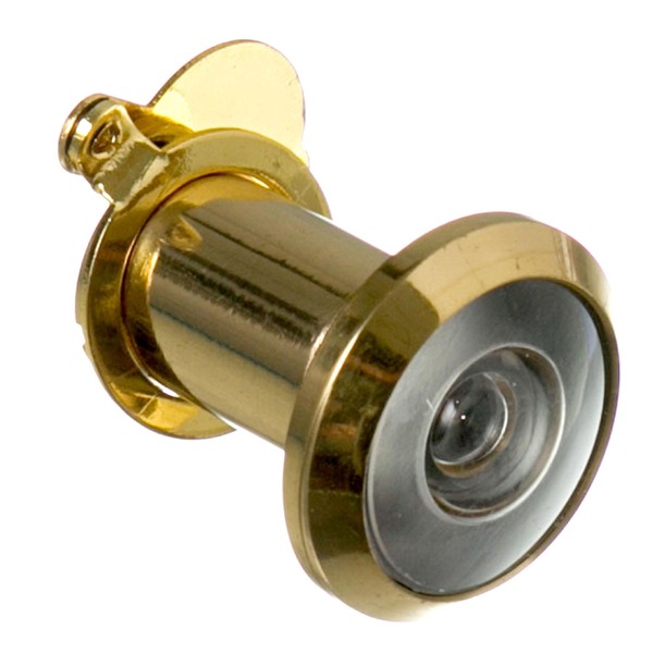 Olho Mágico para Porta 25 a 42mm 200º Latão Dourado Cromado