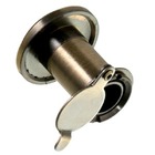 Olho Mágico para Porta 25 a 42mm 200º Latão Dourado Oxidado