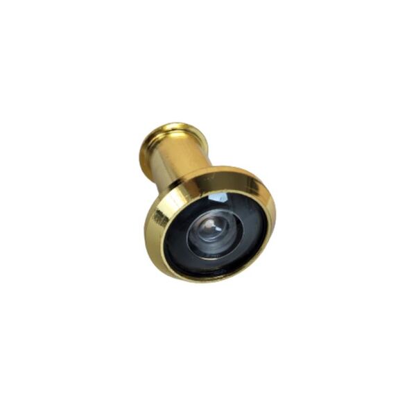Olho Magico Visor De Porta E Portão Acabamento Dourado