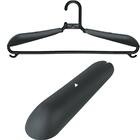 Ombreira Para Cabide Resistente Plástico Preta Organize Roupa