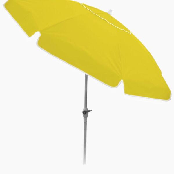 Ombrellone Alum Cobertura Pvc Maniv 2,20m Amarelo Bel Lazer