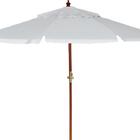 Ombrellone Mad Cobertura Pvc Manivela 2,70m Branco Bel Lazer