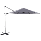 Ombrelone 2,35x2,9x2,9m Lateral Aço Cinza Polar II Naterial