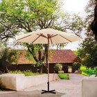 Ombrelone 2,4 Metros Estrutura De Madeira 35 Fps Mor