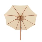 Ombrelone 2,4 Metros Estrutura De Madeira 35 Fps Mor