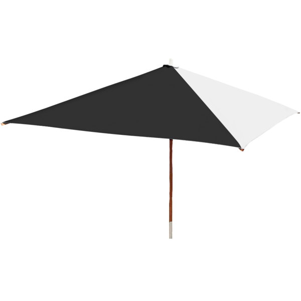 Ombrelone 2x2 Solasol Quadrado - Bicolor - Preto