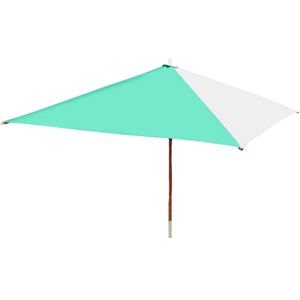 Ombrelone 2x2 Solasol Quadrado - Bicolor - Verde Agua