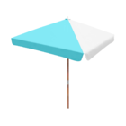 Ombrelone 2x2 Solasol Quadrado Com Abas - Bicolor - Azul Bebê