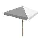 Ombrelone 2x2 Solasol Quadrado Com Abas - Bicolor - Cinza