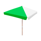 Ombrelone 2x2 Solasol Quadrado Com Abas - Bicolor - Verde Aba