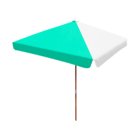 Ombrelone 2x2 Solasol Quadrado Com Abas - Bicolor - Verde Agua