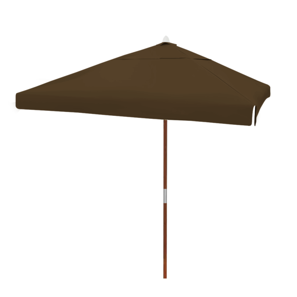 Ombrelone 2x2 Solasol Quadrado Com Abas Sungap - Marrom Café