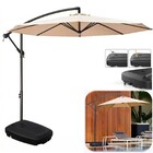 Ombrelone 3 Metros Para Piscina Lateral Suspenso Kauai Bege C