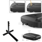 Ombrelone 3 Metros Para Piscina Lateral Suspenso Kauai Bege C