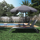 Ombrelone Aço Central Bigrey Cinza 200cm Naterial