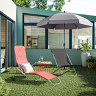 Ombrelone Aço Central Bigrey Cinza 200cm Naterial