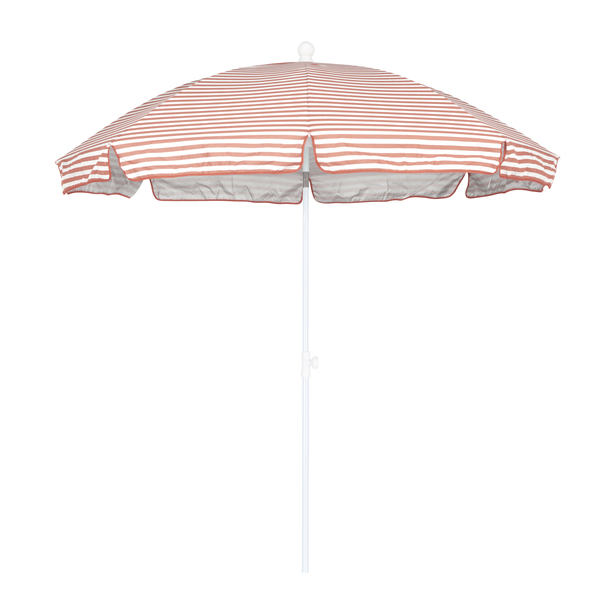 Ombrelone Aço Central Listrado Terracota 200x200cm