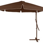 Ombrelone Aço Lateral Suspenso Marrom 300x255cm Belfix