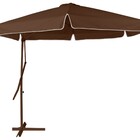 Ombrelone Aço Lateral Suspenso Marrom 300x255cm Belfix