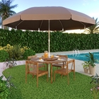 Ombrelone Alumínio Central Fiberglass Marrom 200x350cm Wupa