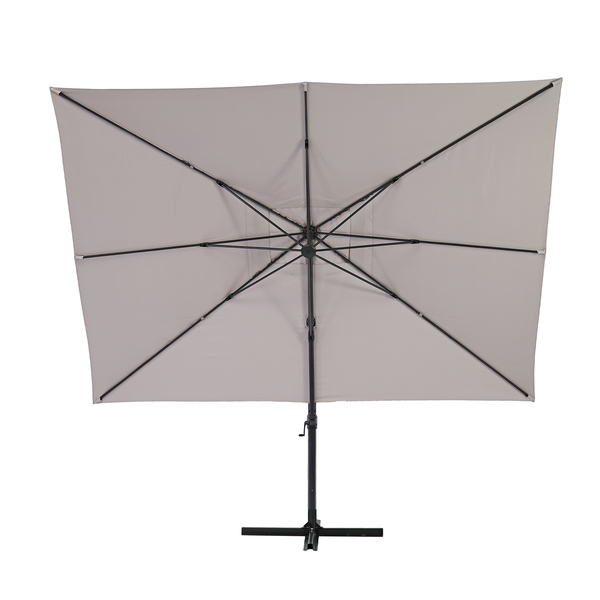 Ombrelone alumínio Lateral Aura Taupe 290x390cm Naterial | Leroy Merlin