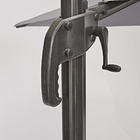 Ombrelone Aluminio Lateral Avea Cinza 245x287cm Naterial