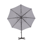 Ombrelone Aluminio Lateral Avea Cinza 245x287cm Naterial