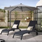 Ombrelone Aluminio Lateral Avea Cinza 245x287cm Naterial