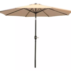 Ombrelone Articulado Central Redondo 2,70 Metros Bege Rm Decor