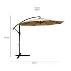 Ombrelone Bahamas Marfim