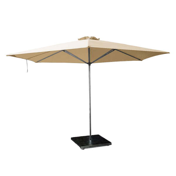 Ombrelone Central - 2,00m De Diâmetro - Em Alumínio - Com Bas